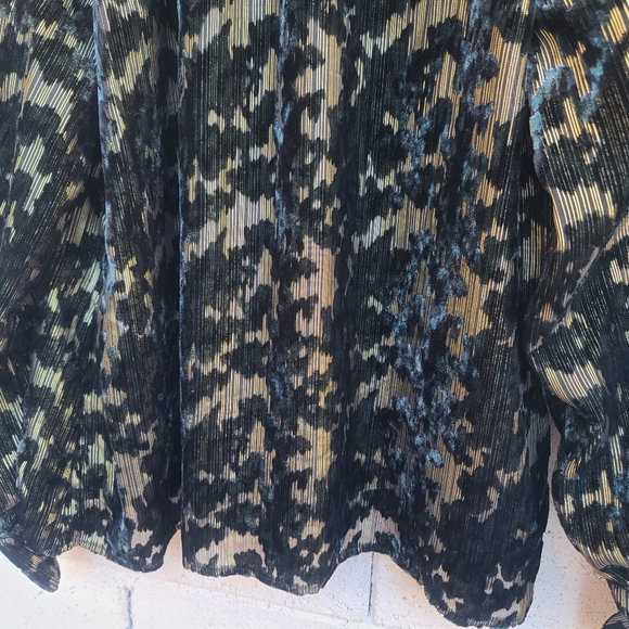 Sezane | Loubna Jacquard Velvet Blouse Size FR 34 US 2 - Picture 12 of 13